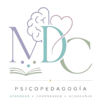 logo micaela del curto psicopedagoga
